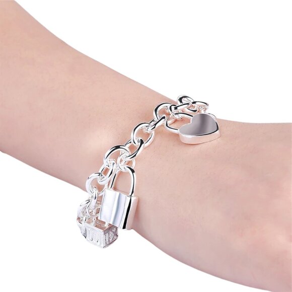 NWT STERLING CHARM BRACELET LOBSTER CLASP - Picture 3 of 5